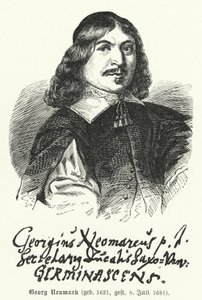 Georg Neumark, tysk digter og komponist af salmer (gravering) af German School