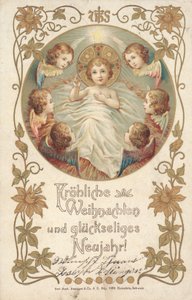 Saksalainen joulukortti (väri litho) af German School