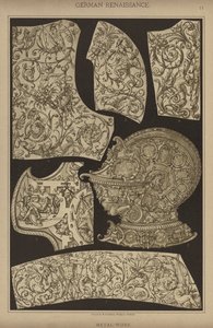 Tysk renæssance, Metal-Work (farve litho) af German School