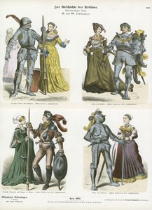German armour and costumes, 15th and 16th Century 
