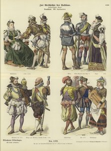 German costumes, 16th Century  af German School