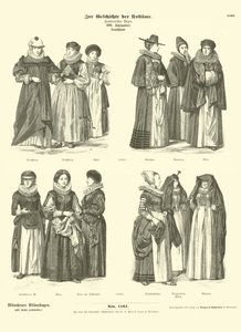 German costumes, 17th Century  af German School