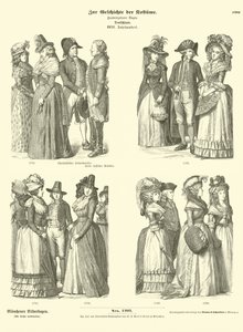 German costumes, 18th Century  af German School