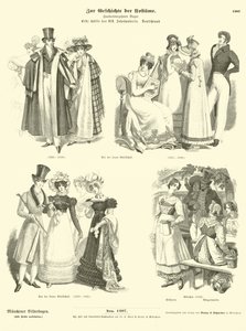 German costumes, first half of 19th Century  af German School
