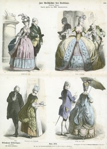 German costumes, second half of 18th Century  af German School