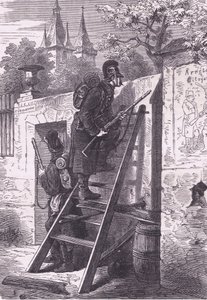 Tysk udforskningsfest, Cassells historie om krigen mellem Frankrig og Tyskland udgivet af Cassell and Company Limited, ca. 1890 (litho) af German School