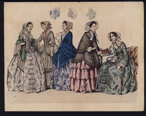 German fashion plate, mid 19th centurydani af German School