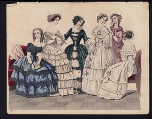 German fashion plate, mid 19th centurydani af German School