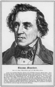 Giacomo Meyerbeer (gravering) af German School