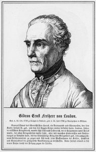 Gideon Ernst Freiherr von Loudon (gravering) af German School