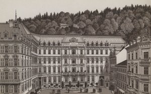 Grand Hotel Pupp (litho) af German School