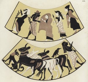 Græsk vase maleri af German School