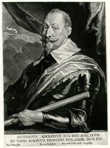 Gustav II Adolf, konge af Sverige af German School