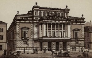 Hamborg: Stadt-Theater, Teatret (litho) af German School