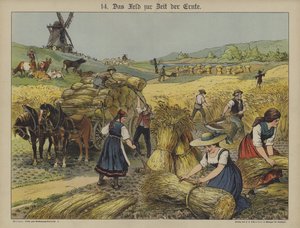 Høst (farve litho) af German School