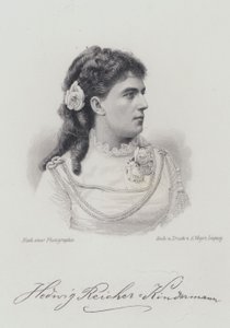 Hedwig Reicher-Kindermann, tysk operasanger (gravering) af German School