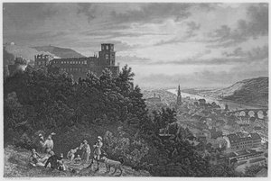 Heidelberg (gravering) af German School
