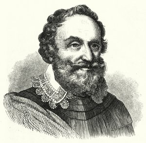 Heinrich Matthias, greve af Thurn, bøhmisk militærkommandant for Trediveårskrigen (gravering) af German School