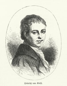 Heinrich von Kleist, tysk digter, dramatiker, romanforfatter og novelleforfatter (litho) af German School