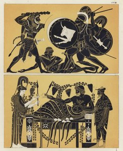Hercules kæmper mod Geryon og Geryon med Athena og Dionysos af German School
