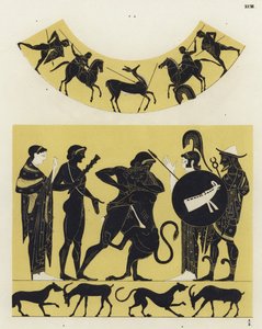 Hercules kæmper mod Nemean-løven af German School