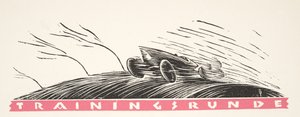 Illustration fra Styl, pub.1922 (pochoir print) af German School