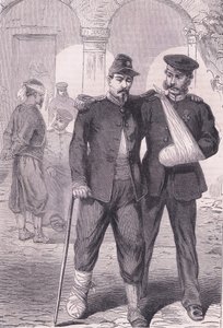 På hospitalet, Cassells History of the War between France and Germany udgivet af Cassell and Company Limited, ca. 1890 (litho) af German School