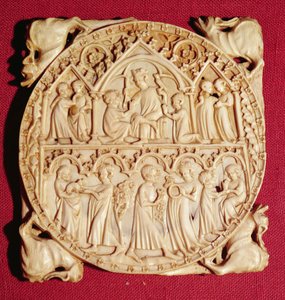 Elfenbens spejlkasse, c.1360-70 af German School
