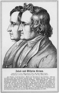 Jacob og Wilhelm Grimm (stik) af German School