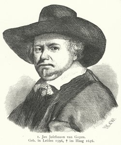 Jan van Goyen, maler fra den hollandske guldalder (gravering) af German School