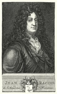 Jean Racine, fransk dramatiker (gravering) af German School