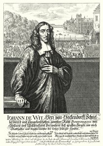 Johan de Witt, niederländischer Politiker (Stich) von German School