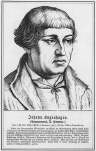 Johann Bugenhagen, Pommeranus, D Pommer (gravering) af German School