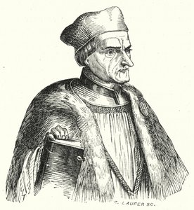 Johann Geiler von Kaisersberg, schweizisk præst og teolog (gravering) af German School