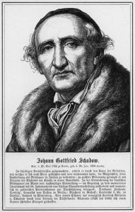 Johann Gottfried Schadow (gravering) af German School