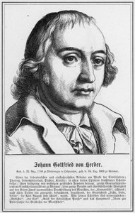 Johann Gottfried von Herder (gravering) af German School