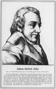 Johann Gottlieb Fichte (gravering) af German School