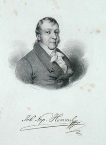 Johann Nepomuk Hummel (1778-1837) (gravering) af German School