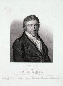 Johann Nepomuk Hummel (1778-1837) (gravering) af German School