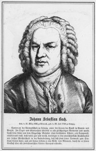 Johann Sebastian Bach (gravering) af German School