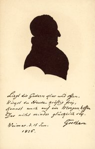 Johann Wolfgang von Goethe (litografi) af German School