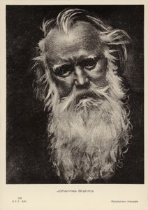 Johannes Brahms, tysk komponist og pianist (1833-1897) af German School