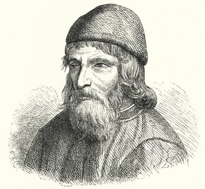 Johannes Trithemius, tysk benediktinerabbed og polymat (gravering) af German School