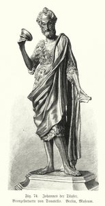 Johannes Døberen, bronzestatue af Donatello (gravering) af German School