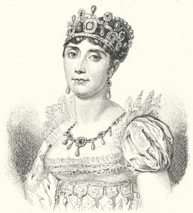 Josephine de Beauharnais, første kone til Napoleon I (gravering) af German School