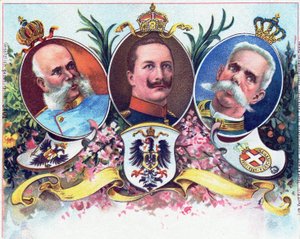 Kaiser Wilhelm II og hans allierede, 1899 af German School