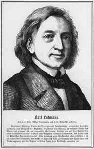 Karl Lachmann (gravering) af German School