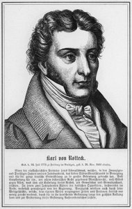 Karl von Rotteck (gravering) af German School