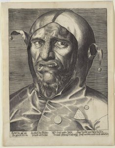 Stort hoved af en nar, ca. 1600 af German School