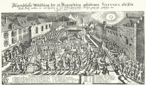 Nedlægning af grundsten til en ny protestantisk kirke i Regensburg af German School